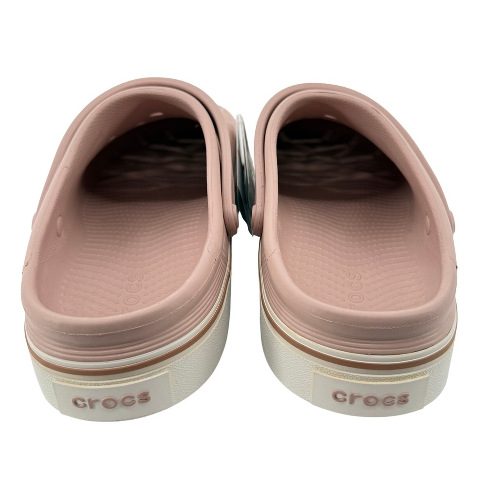 Crocs Off Court Adult Clog Pink Clay White Men 12/Women 14 208371-6TY Casual New - Picture 4 of 8